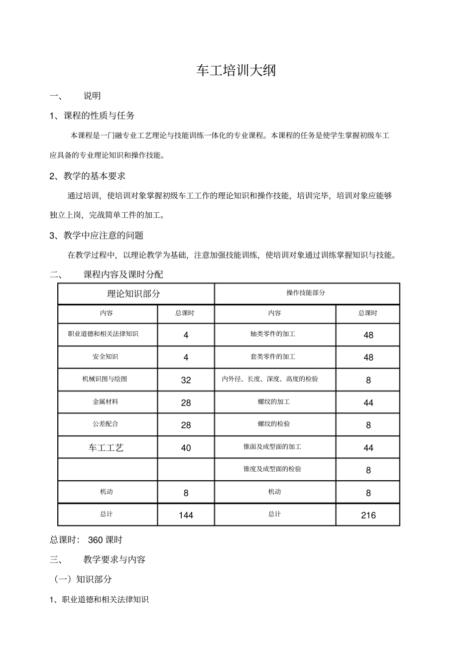 车工培训大纲_第3页