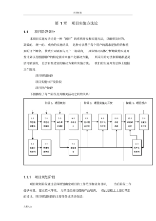 软件项目实施方法论