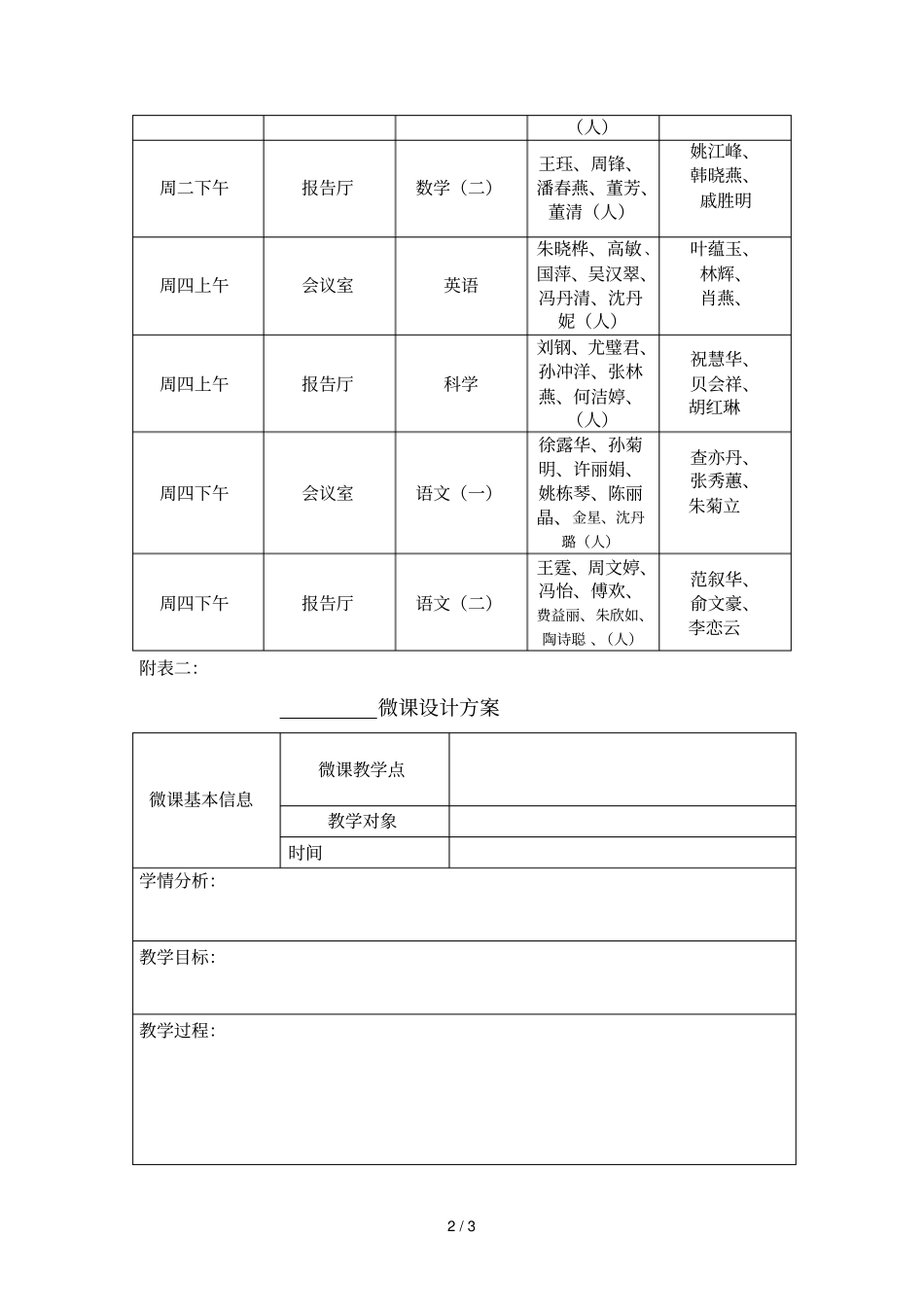 辅成教育集团青科组微视频现场评比活动方案_第2页