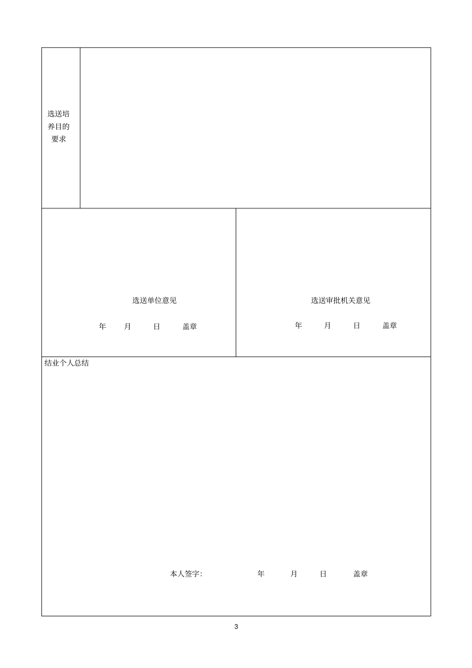 进修人员登记表_第3页