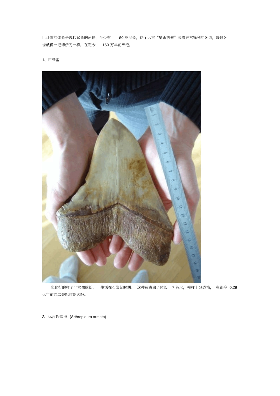 远古十大灭绝物种_第1页