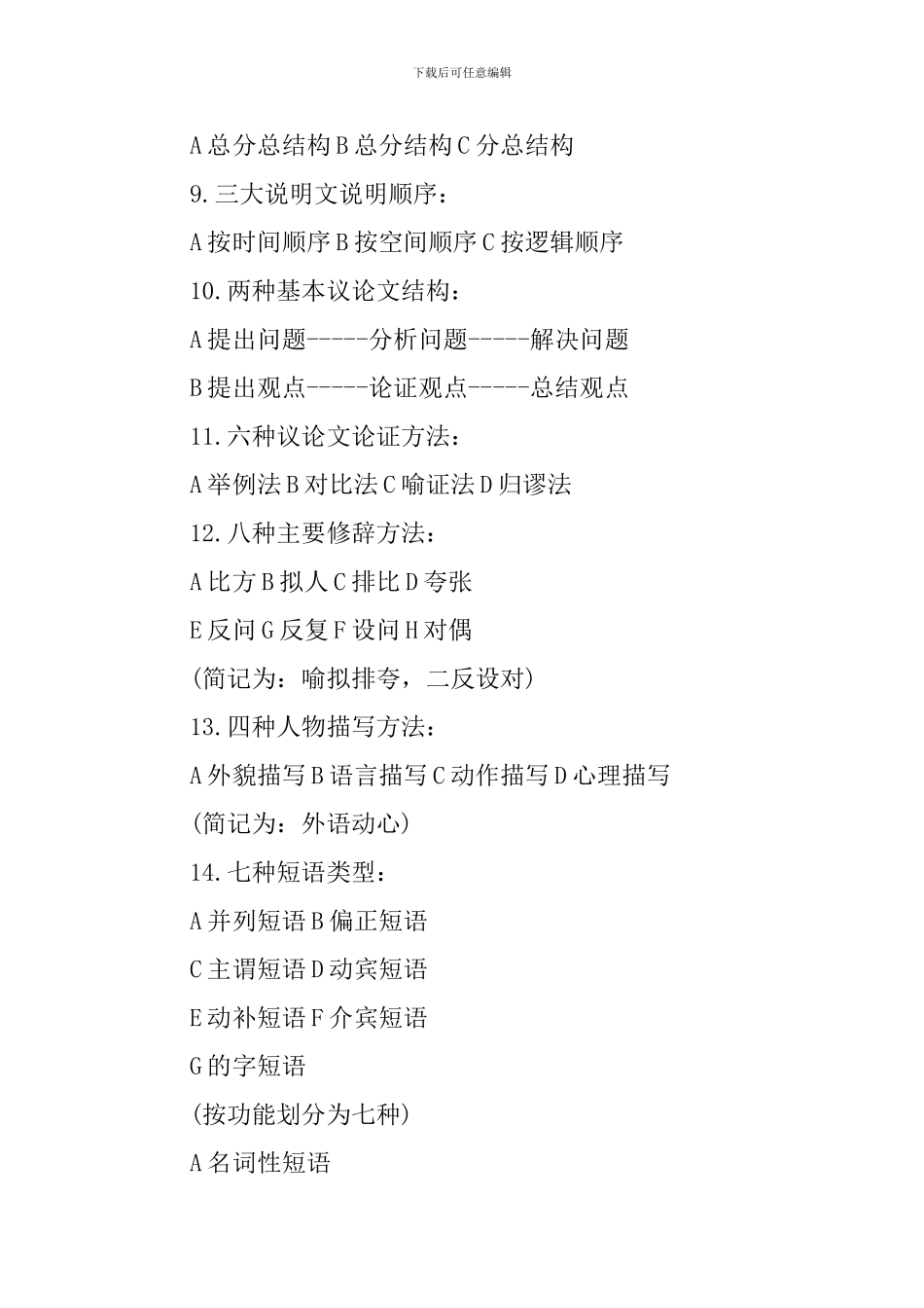 高三语文必修四文学常识知识点_第2页