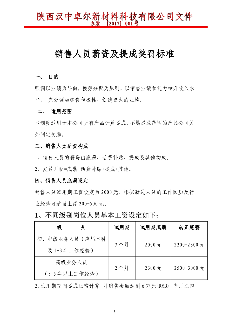 业务提成管理制度_第1页