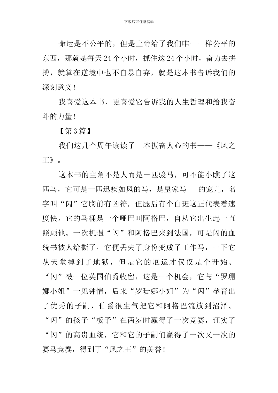 关于风之王的读后感_第2页