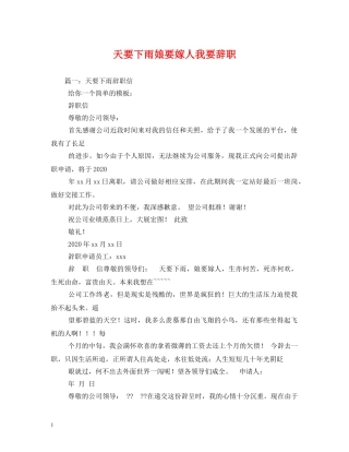 天要下雨娘要嫁人我要辞职 (2) 