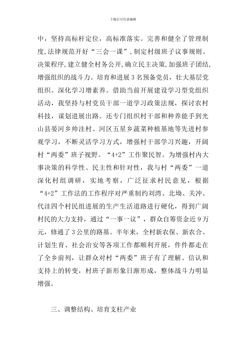 驻村第一书记个人工作总结_第3页