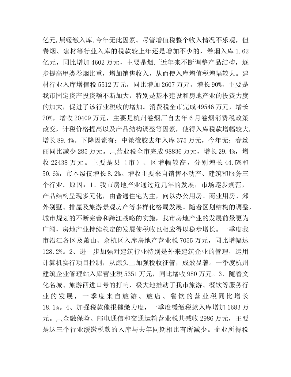 一季度财政收支预算执行情况分析 _第2页