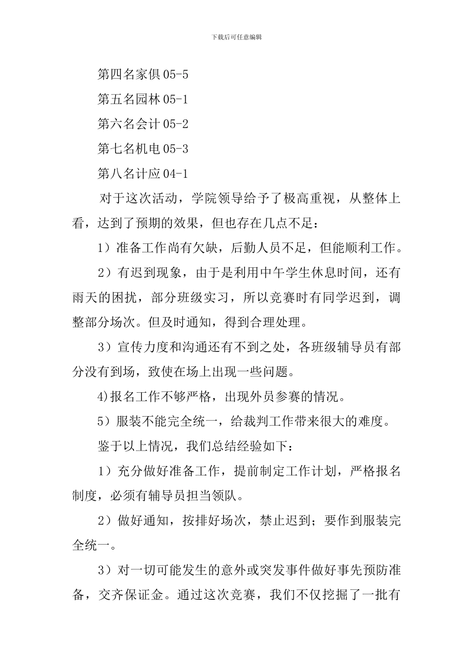 大学生篮球大赛活动总结范文_第2页