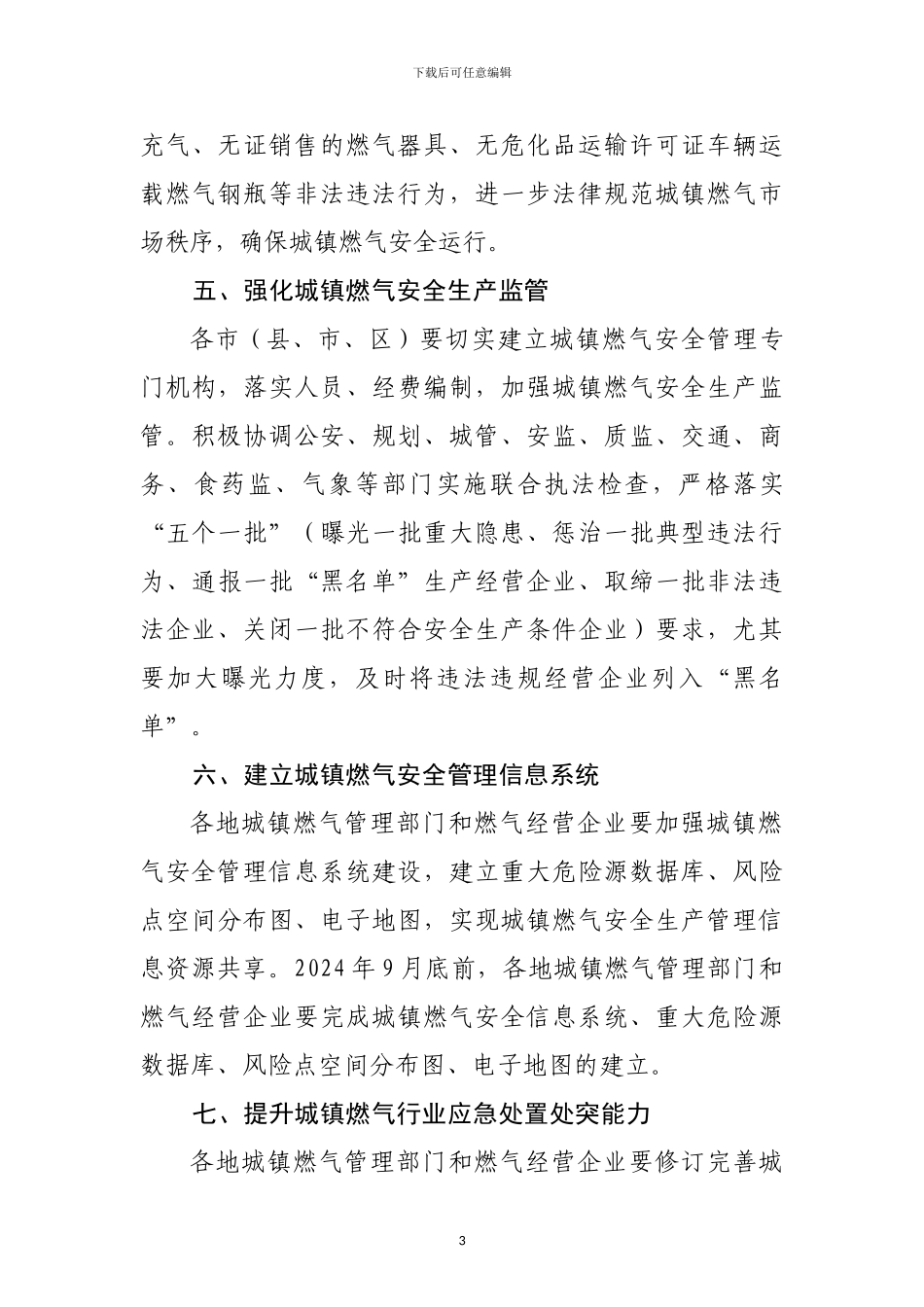 2024年省城镇燃气安全生产工作要点_第3页