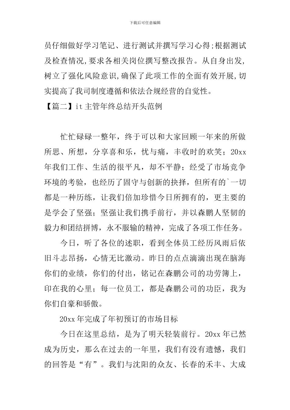 it主管年终总结开头范例_第3页