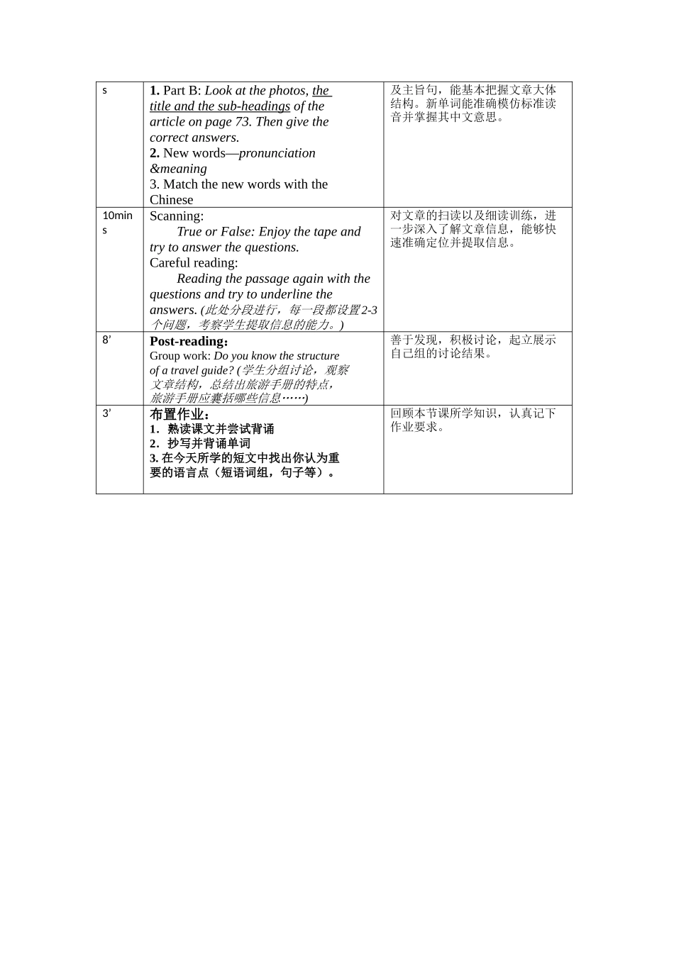张倩珍初一U6reading教案设计_第2页