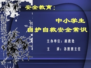 炎陵一中328班安全教育