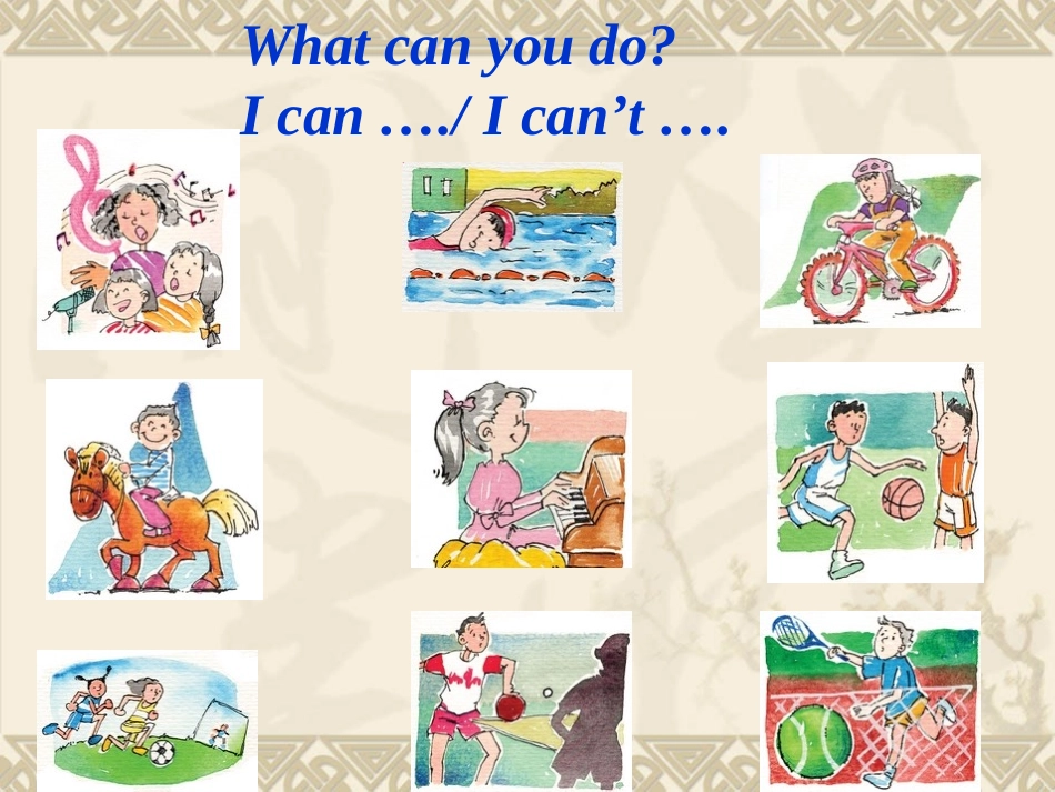 外研版（2012新版)七年级下Module+2+Unit+1+I+can+play+the+piano_第2页