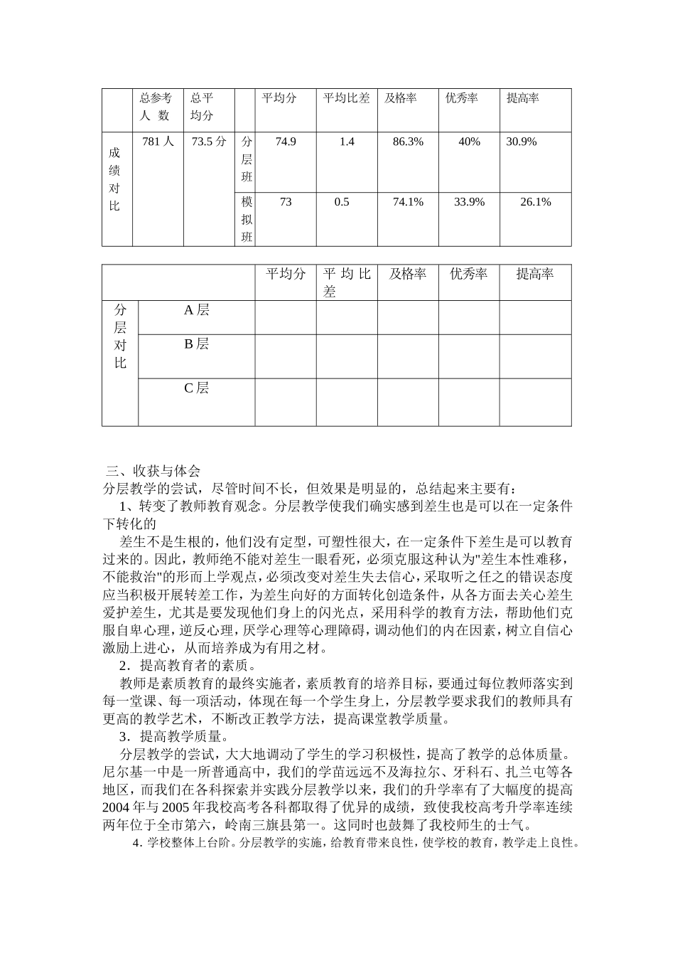 庞数学分层教学的实践与探索_第3页