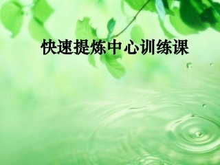 快速提炼中心李