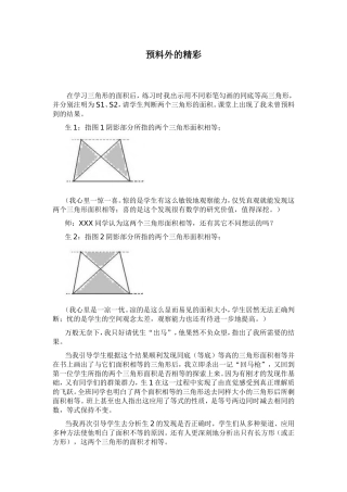 预料外的精彩