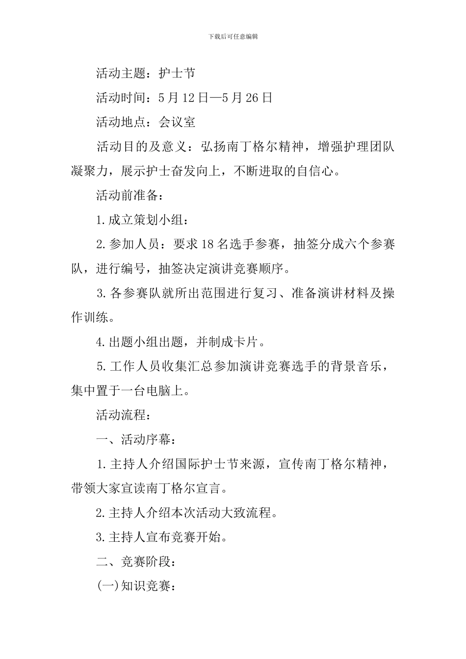 2024国际护士节活动方案_第3页