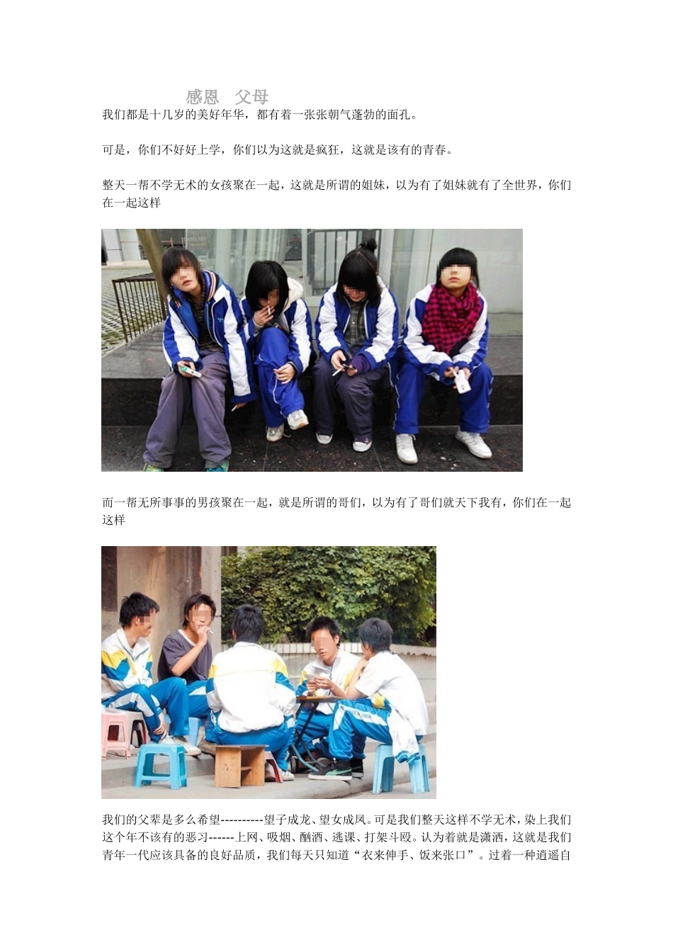 致每个不想念书的学生_第1页