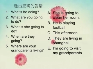 选出正确的答语