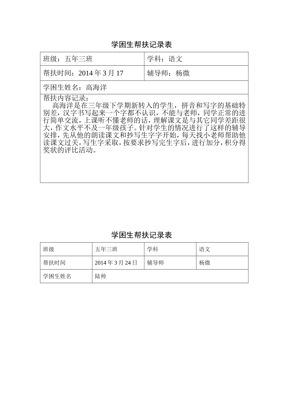 学困生帮扶记录_第2页