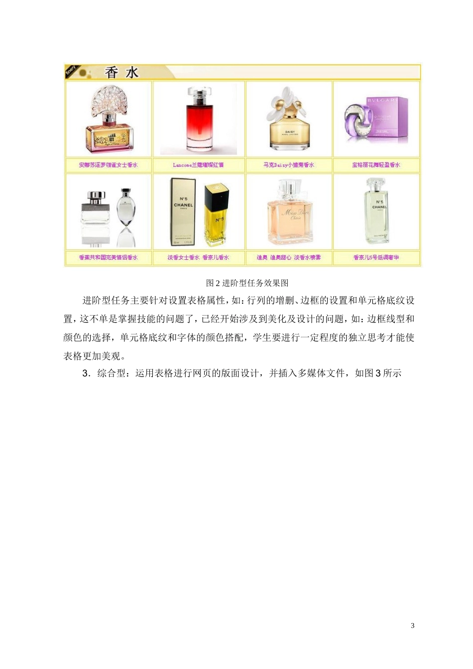 浅析《网页制作》课程中任务的设计技巧_第3页