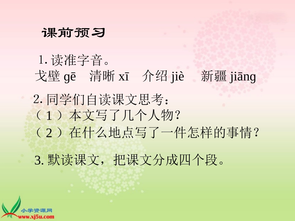 人教新课标五年级语文下册《白杨》PPT课件_第3页