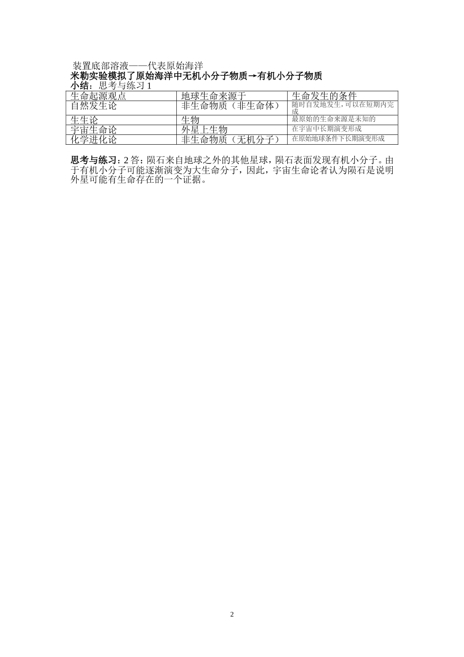 生命的起源教案_第2页
