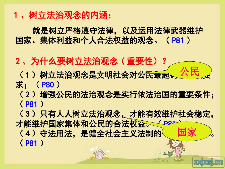 苏教版九年级第三单元第六课第一框树立法治观念_第3页