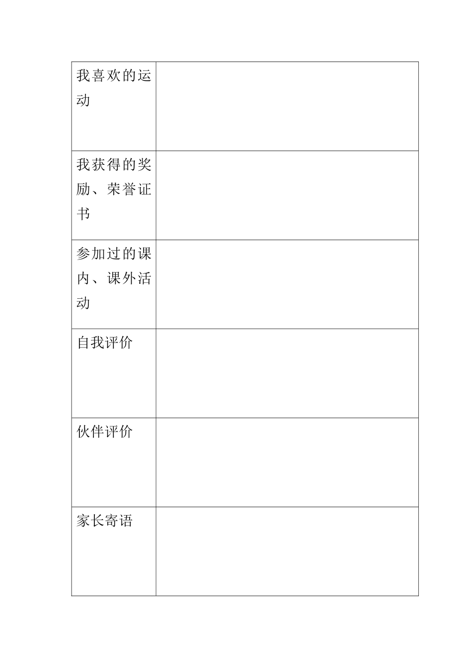 学生成长档案冯定英_第2页