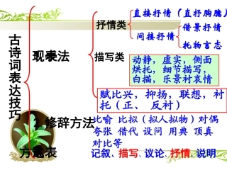 巧记诗歌表达技巧术语