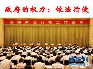 政府的权力：依法行使