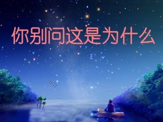 你别问这是为什么