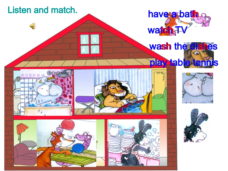 外教版四年级下册英语《unit6part4themonster》（江汉区福建街小学翁嘉）_第3页