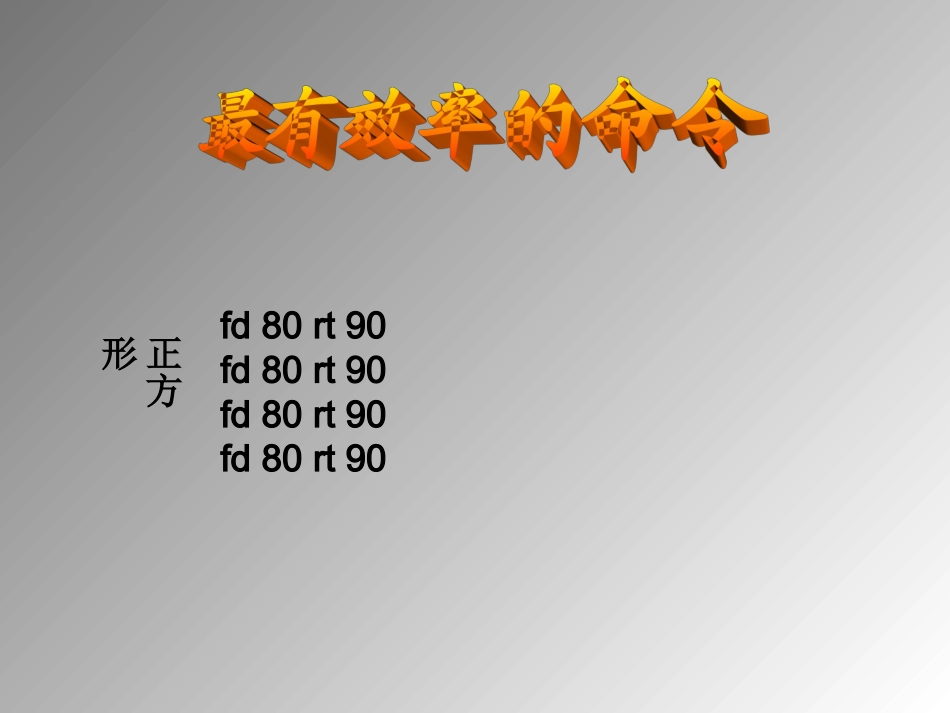 武汉版五年级上册信息技术第5课《最有效率的命令》_第2页