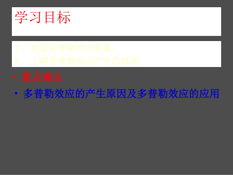 选修3-4课件、126多普勒效应_第2页