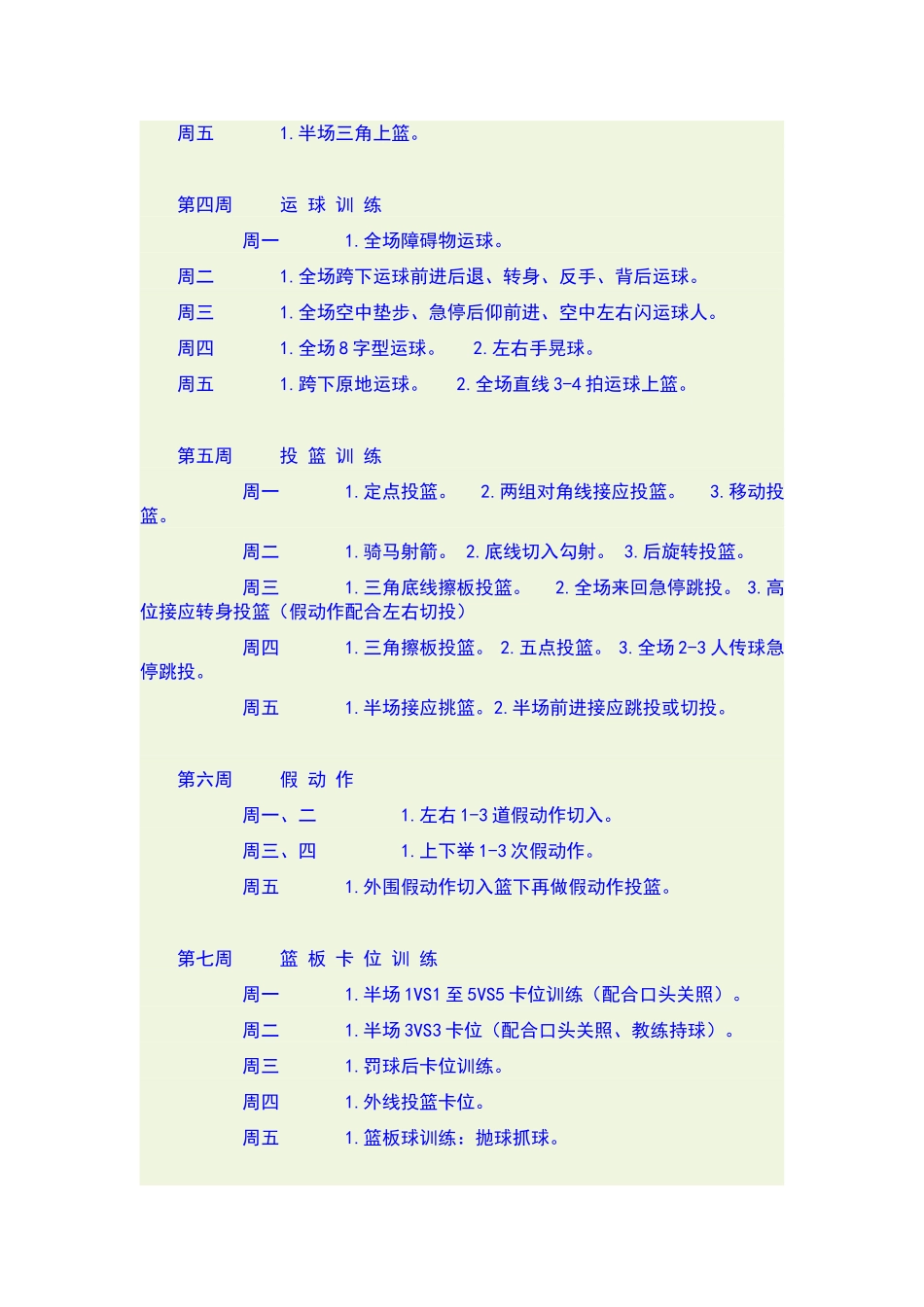 少儿篮球训练方案MicrosoftWord文档_第2页
