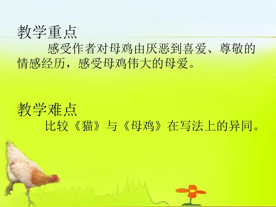母鸡说课稿课件_第3页