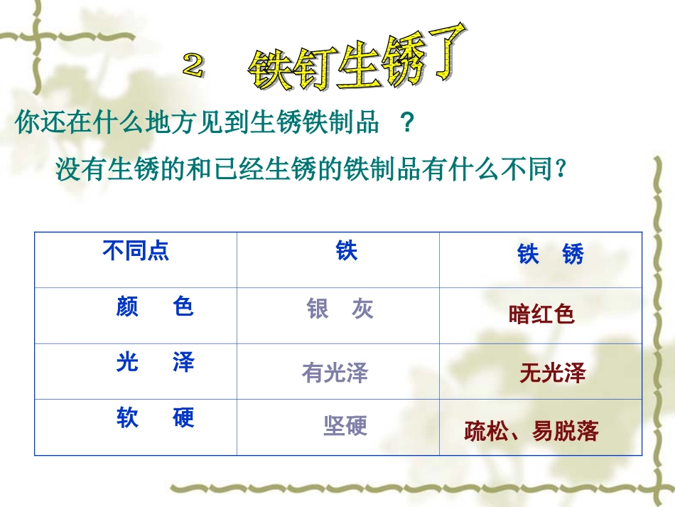 苏教版科学六上《铁钉生锈了》_第3页