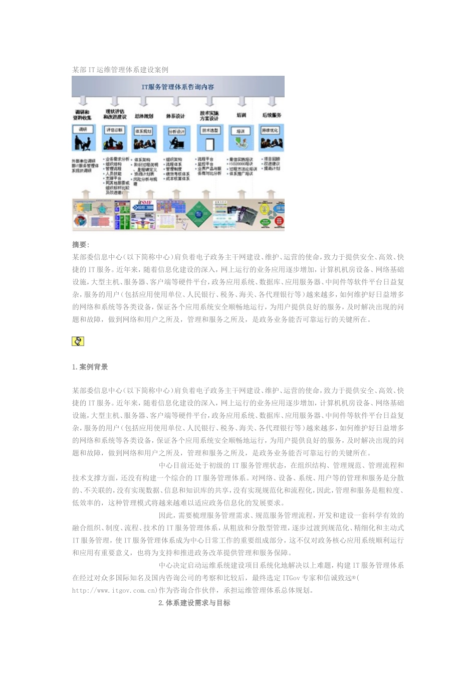 IT运维管理体系建设案例_第1页
