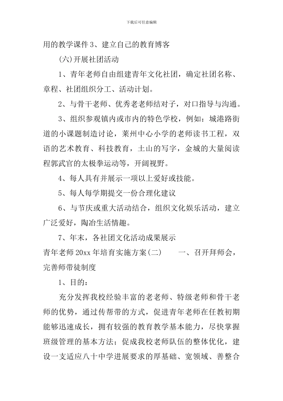 青年教师2024年培养实施方案_第3页