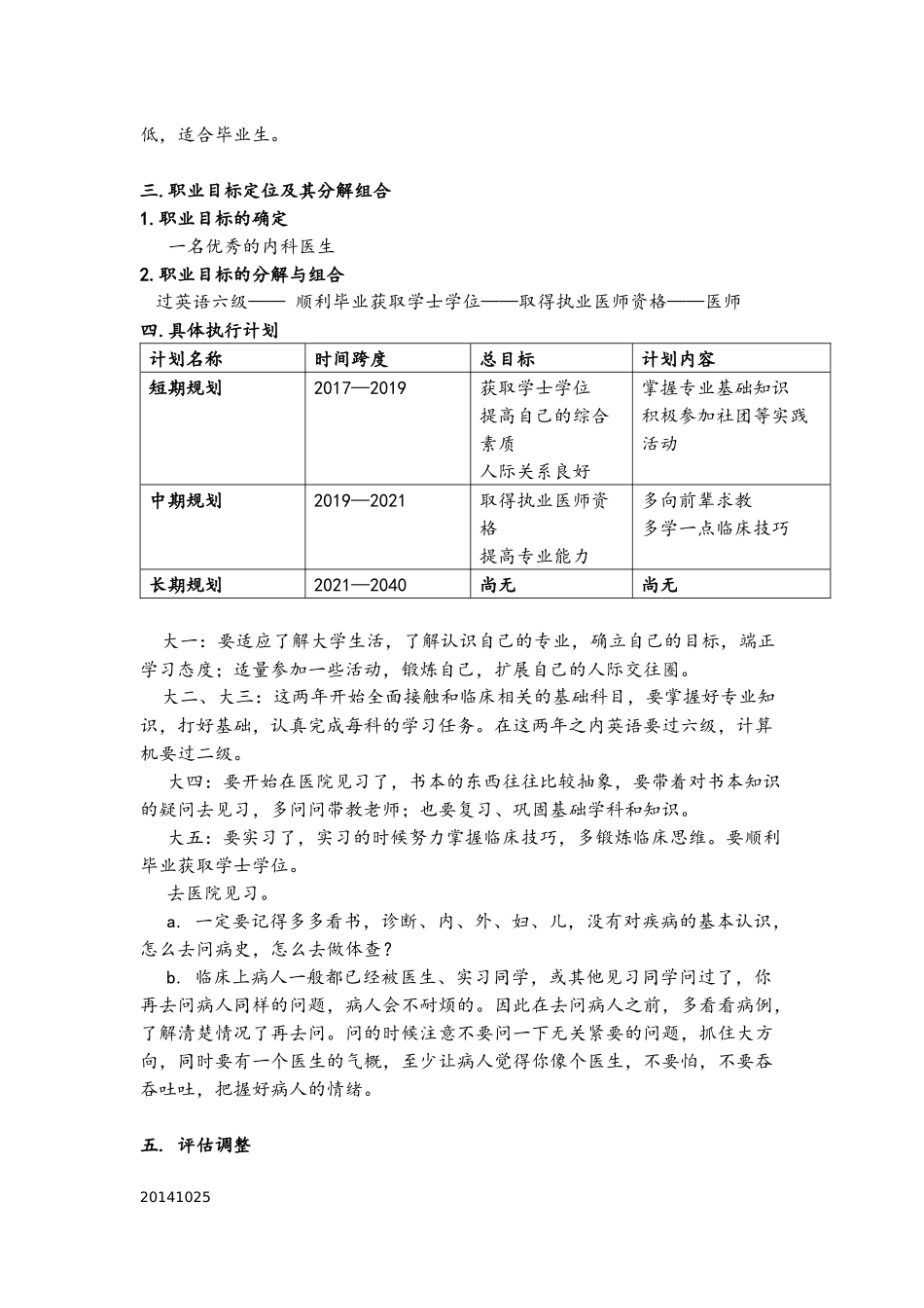 医学生职业生涯规划_第3页