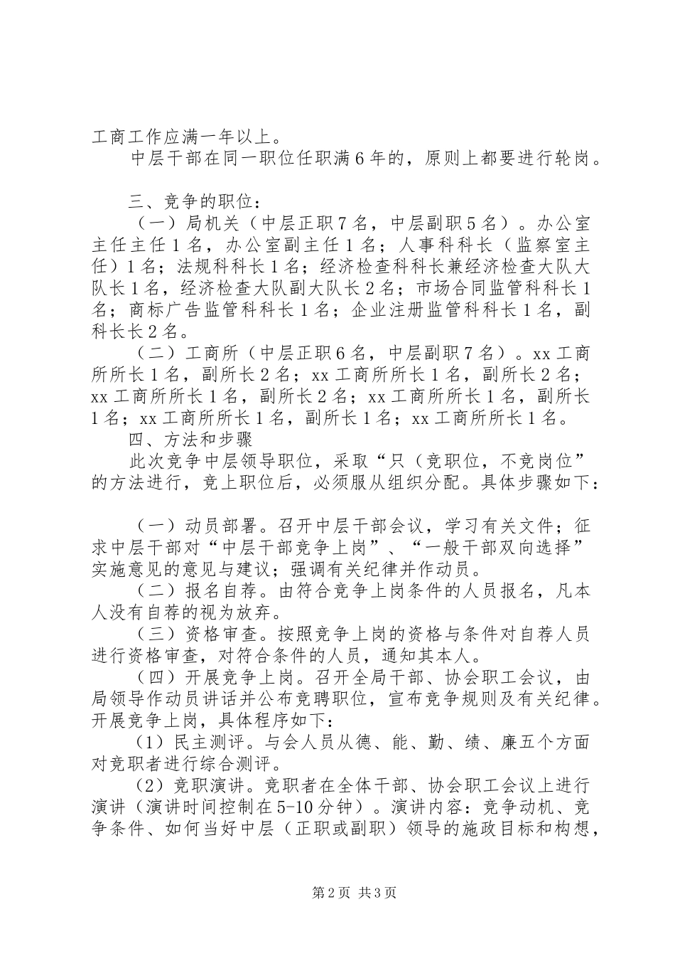 工商局中层领导干部竞聘演讲稿范文_第2页