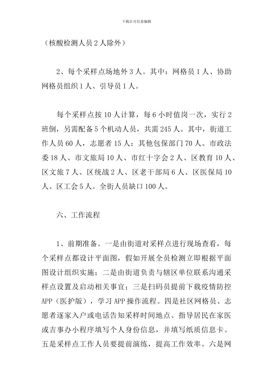 街道2024年全员核酸检测工作方案_第3页