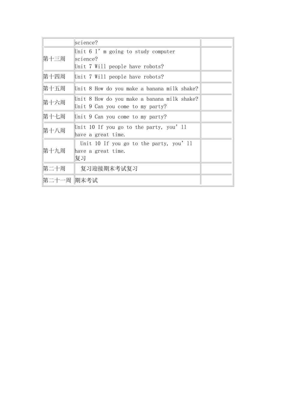 2014英语八年级上册教学计划（廖晓翠）_第3页