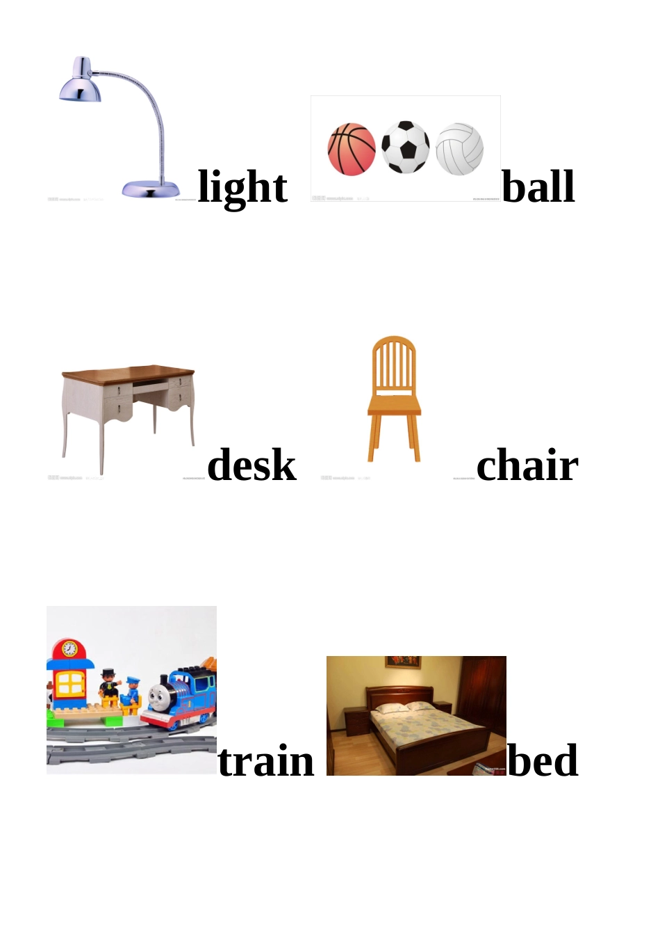 小学一年级英语下册pictionary_第3页