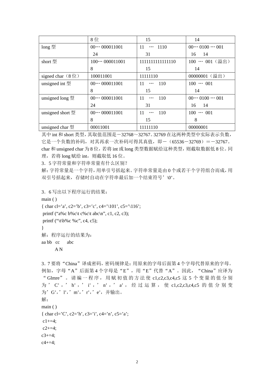 c程序设计第三版习题参考解答(全)_第2页