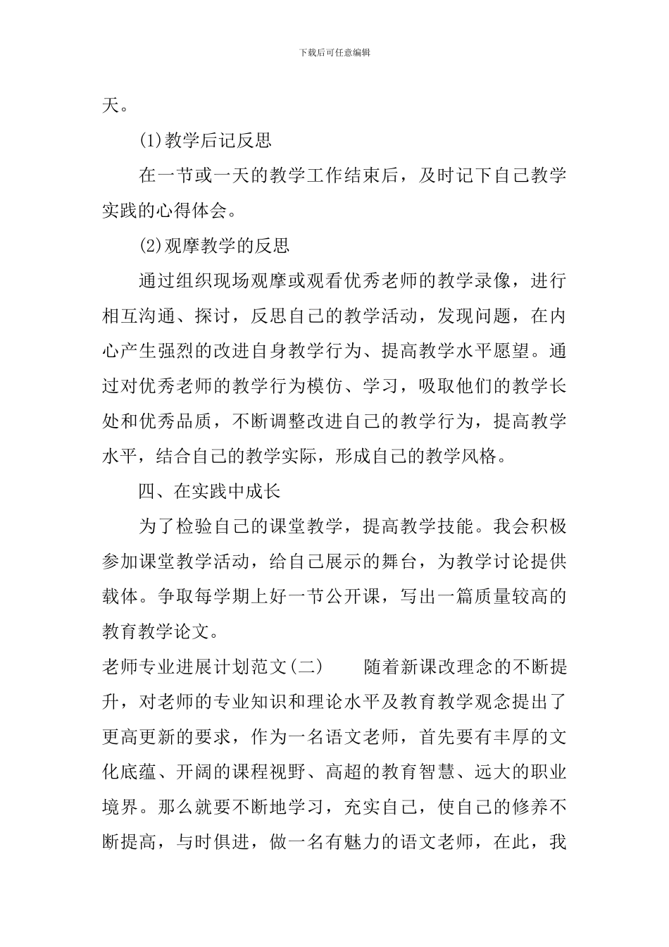 教师专业发展计划范文_第3页