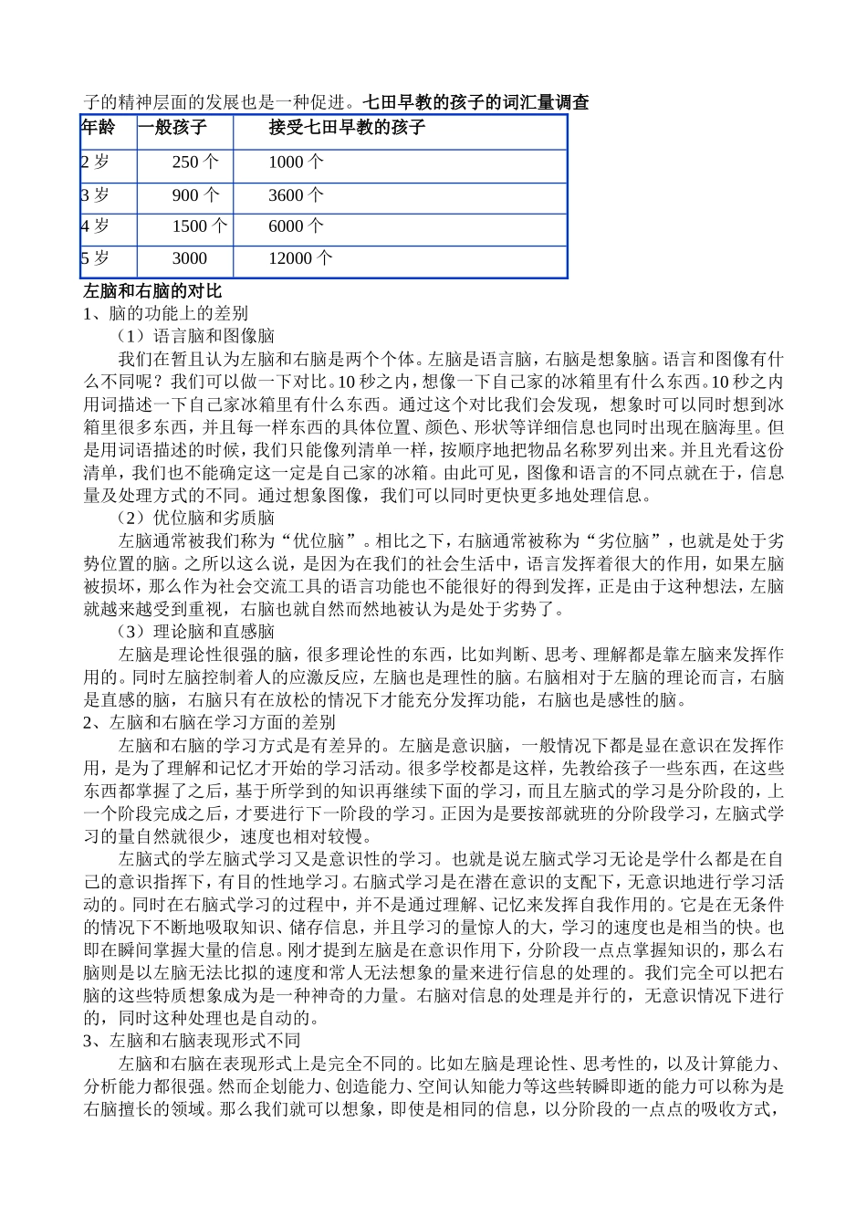 早期教育全脑开发讲课稿_第3页