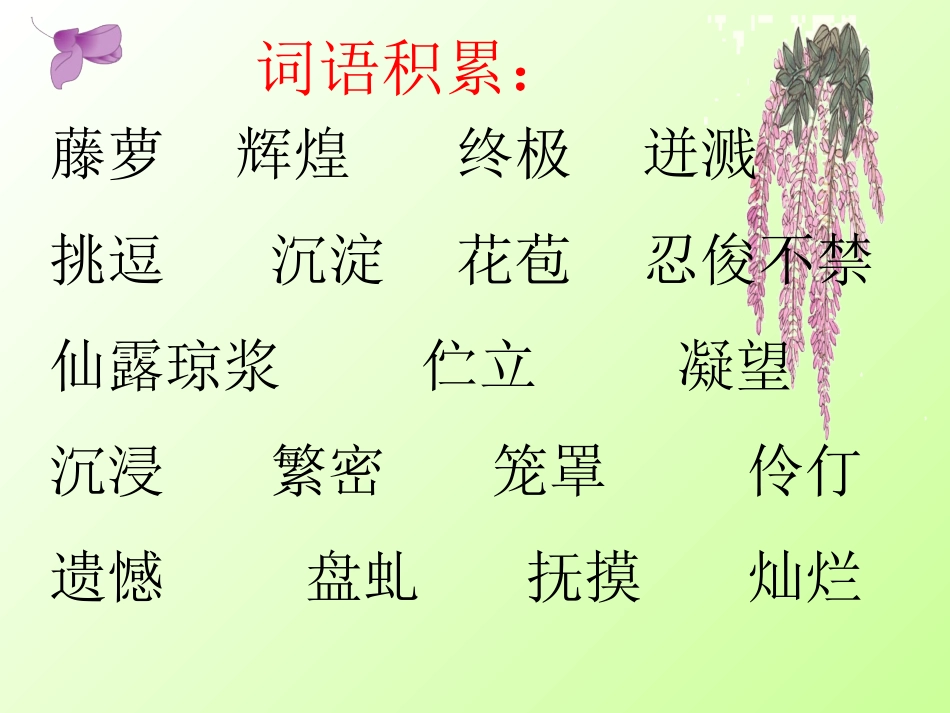 《紫藤萝瀑布》模本1_第3页