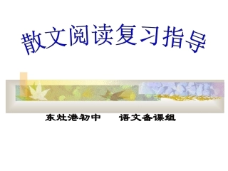 散文复习PPT